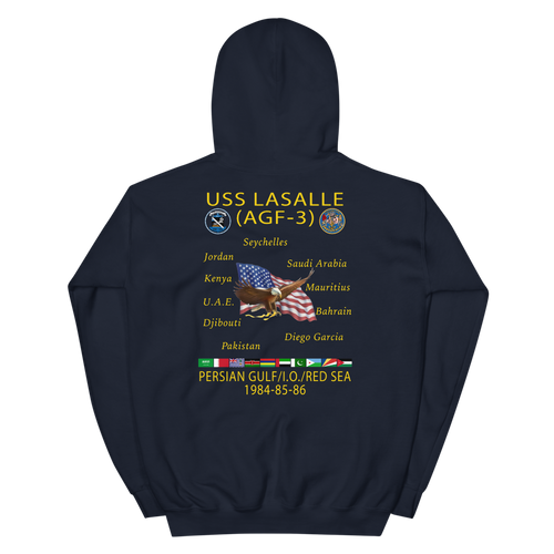 USS LASALLE (AGF-3) Custom Cruise Hoodie