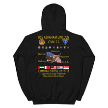 Load image into Gallery viewer, USS Abraham Lincoln (CVN-72) 2010-11 Cruise Hoodie