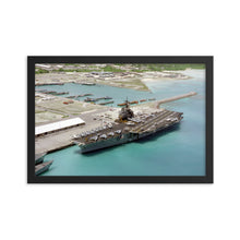 Load image into Gallery viewer, USS Saratoga (CV-60) Framed Ship Photo