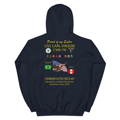 USS Carl Vinson (CVN-70) 2010 Cruise Hoodie - FAMILY