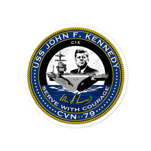 Load image into Gallery viewer, USS John F. Kennedy (CVN-79) Ship&#39;s Crest Vinyl Sticker