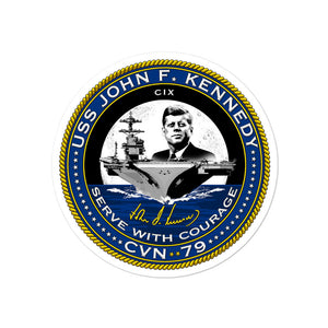 USS John F. Kennedy (CVN-79) Ship's Crest Vinyl Sticker