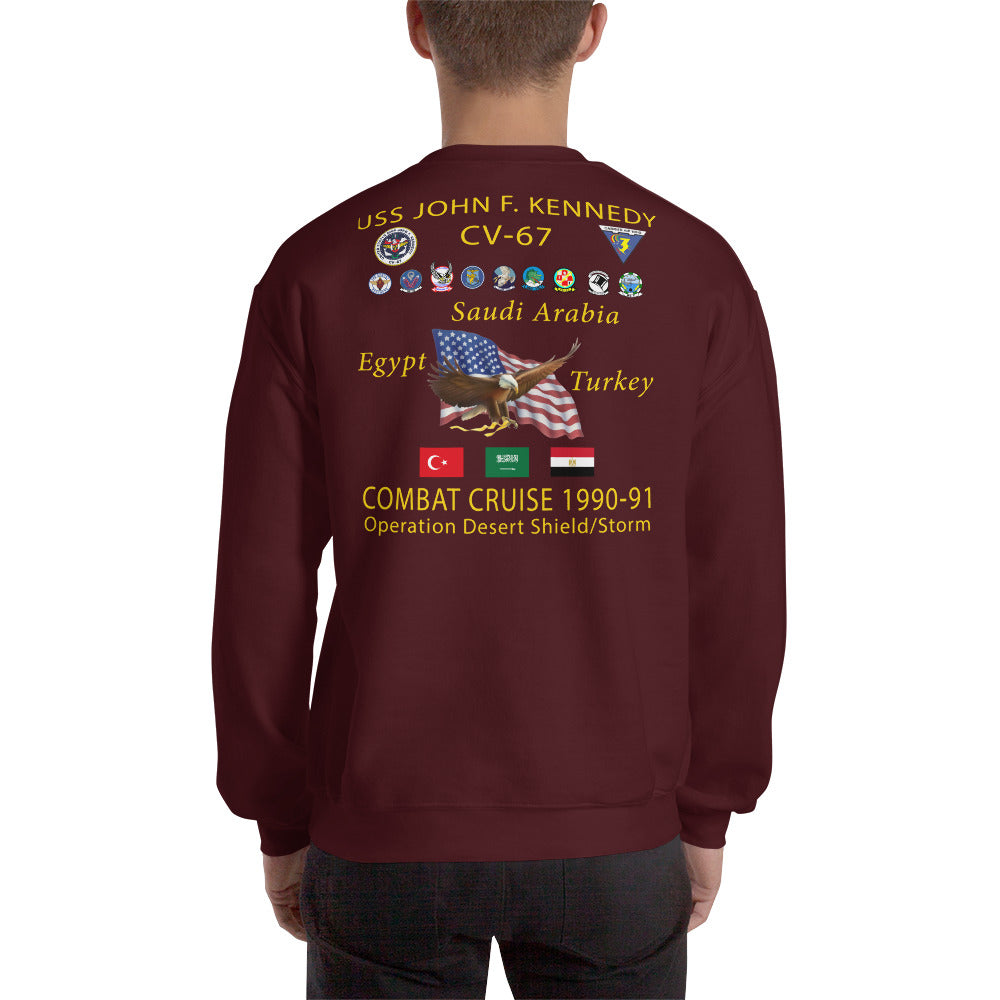 USS John F. Kennedy (CV-67) 1990-91 Cruise Sweatshirt
