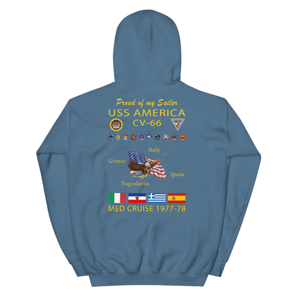 USS America (CV-66) 1977-78 Cruise Hoodie - FAMILY