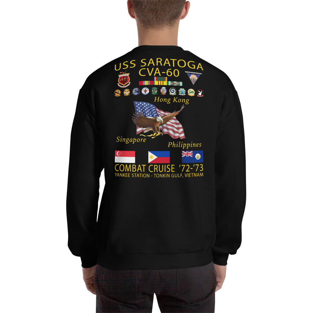 USS Saratoga (CVA-60) 1972-73 Cruise Sweatshirt