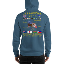 Load image into Gallery viewer, USS Midway (CV-41) 1979-80 Cruise Hoodie