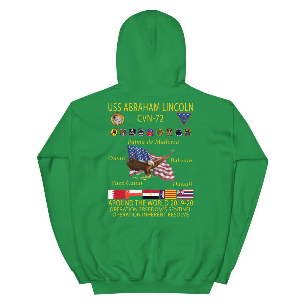 USS Abraham Lincoln (CVN-72) 2019-20 Cruise Hoodie
