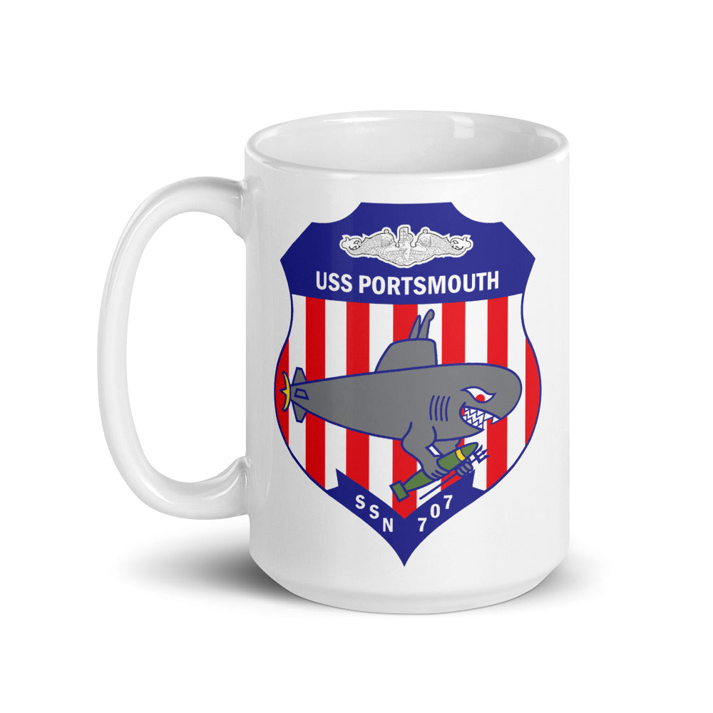 USS Portsmouth (SSN-707) Ship's Crest Mug