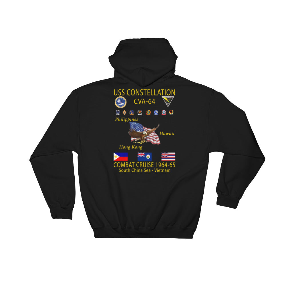 USS Constellation (CVA-64) 1964-65 Cruise Hoodie