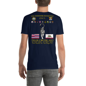 USS Theodore Roosevelt (CVN-71) 2015 Tiger Cruise Shirt