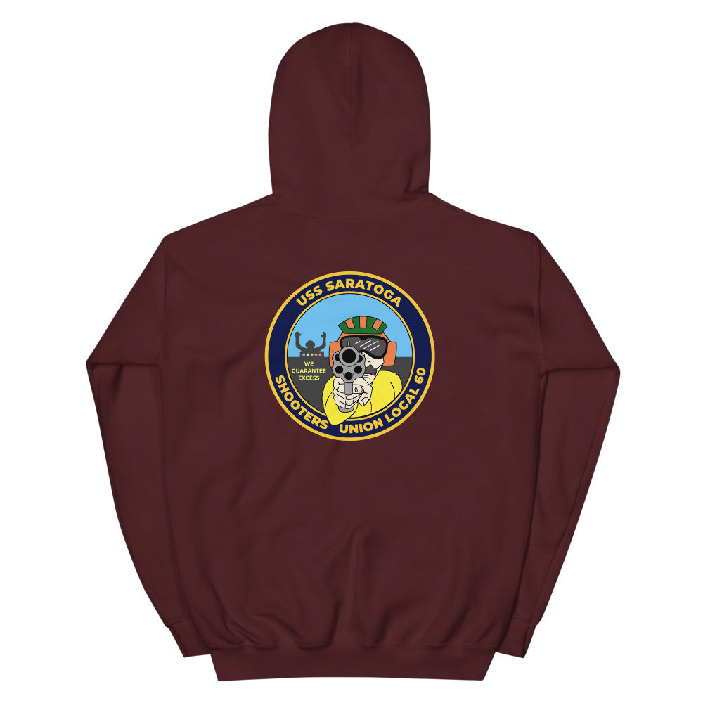 USS Saratoga (CV-60) Shooters Union Local 60 Hoodie