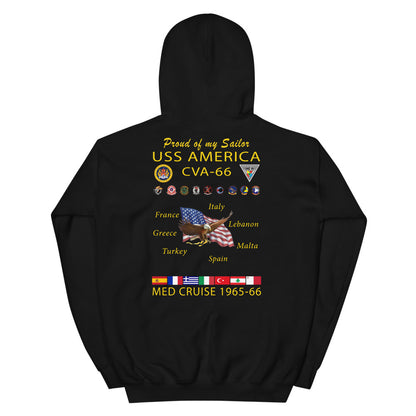 USS America (CVA-66) 1965-66 Cruise Hoodie - FAMILY