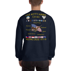 USS Kitty Hawk (CV-63) 1977-78 Cruise Sweatshirt