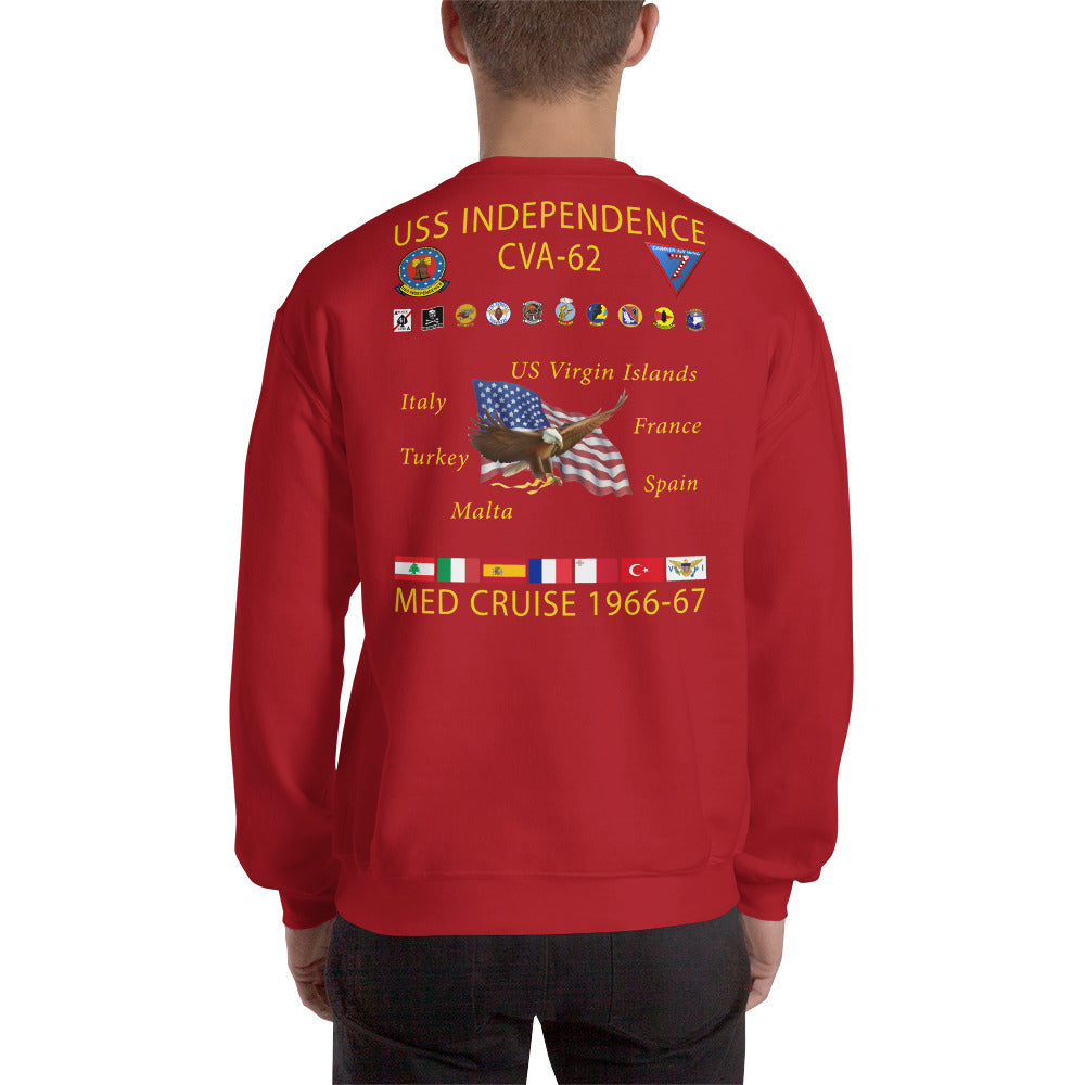 USS Independence (CVA-62) 1966-67 Cruise Sweatshirt
