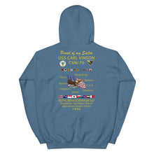 Load image into Gallery viewer, USS Carl Vinson (CVN-70) 1996 Cruise Hoodie - Family