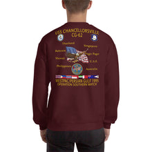 Load image into Gallery viewer, USS Chancellorsville (CG-62) 1995 Cruise Sweatshirt