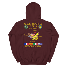 Load image into Gallery viewer, USS Seattle (AOE-3) 1984 Cruise Hoodie - CUSTOM