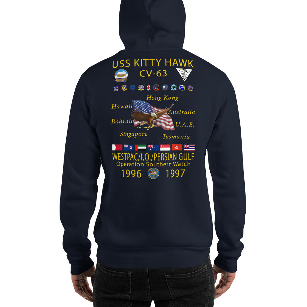 USS Kitty Hawk (CV-63) 1996-97 Cruise Hoodie