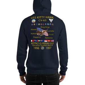 USS Kitty Hawk (CV-63) 1996-97 Cruise Hoodie