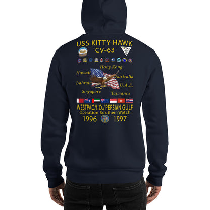 USS Kitty Hawk (CV-63) 1996-97 Cruise Hoodie