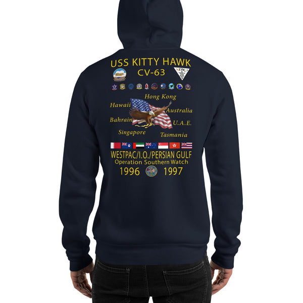 USS Kitty Hawk (CV-63) 1996-97 Cruise Hoodie
