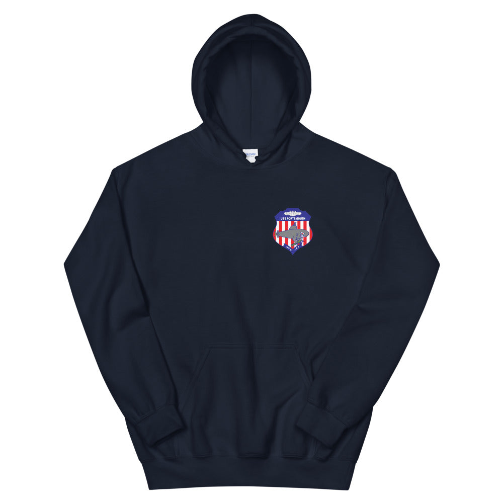 USS Portsmouth (SSN-707) Ship's Crest Hoodie