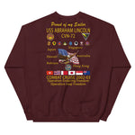 USS Abraham Lincoln (CVN-72) 2002-03 Cruise Sweatshirt - Family