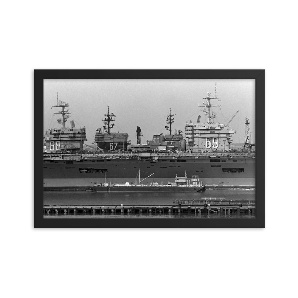 Aircraft Carriers 66-69 Lined Up