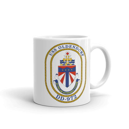 USS Oldendorf (DD-972) Ship's Crest Mug