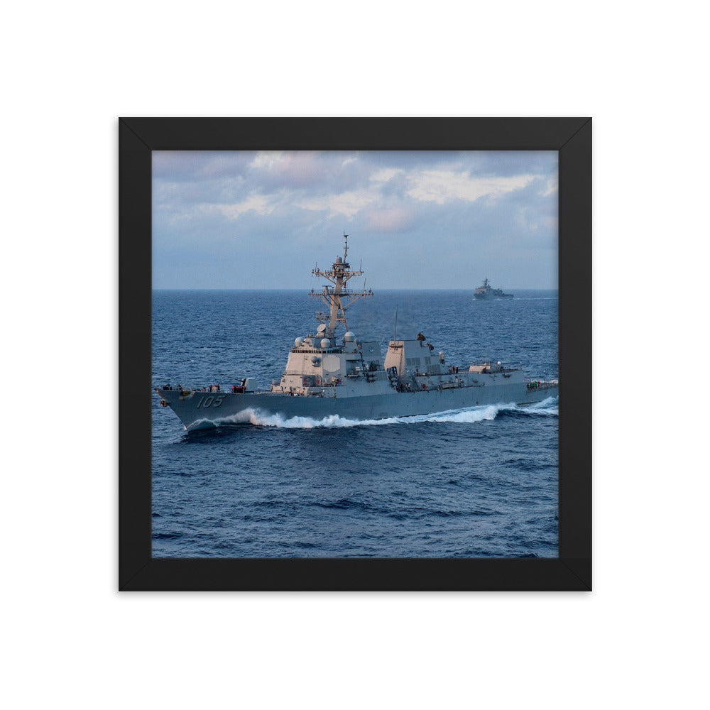 USS Dewey (DDG-105) Framed Ship Photo