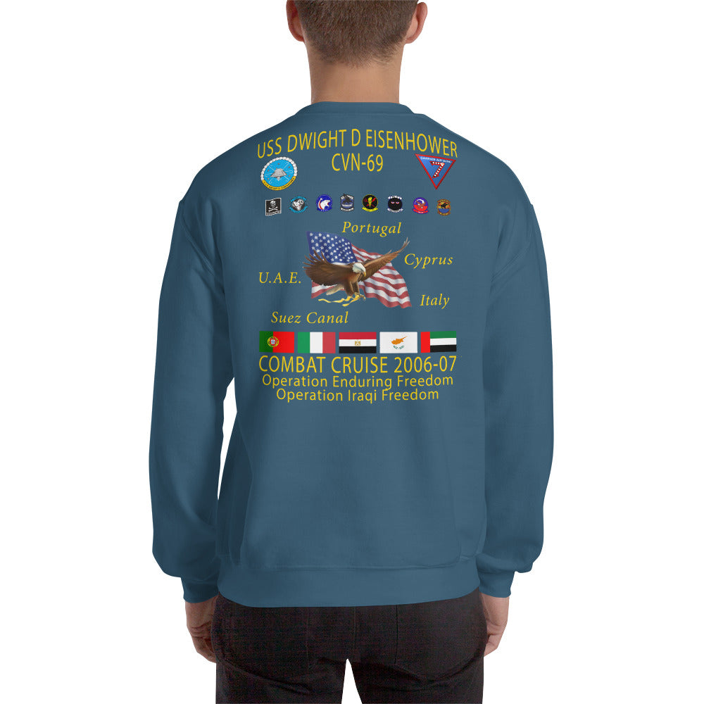 USS Dwight D. Eisenhower (CVN-69) 2006-07 Cruise Sweatshirt