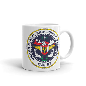 USS John F. Kennedy (CVA-67) Ship's Crest Mug