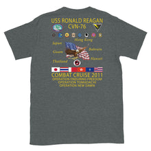 Load image into Gallery viewer, USS Ronald Reagan (CVN-76) 2011 Cruise Shirt