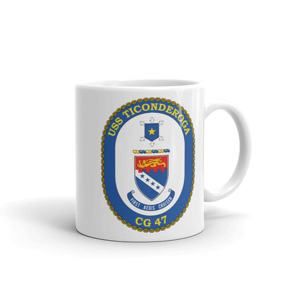 USS Ticonderoga (CG-47) Ship's Crest Mug