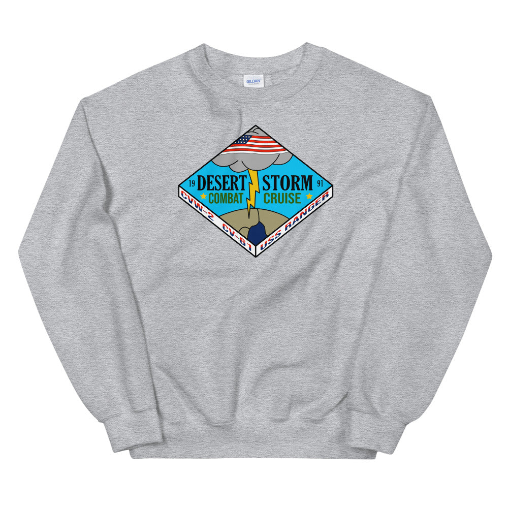 USS Ranger (CV-61) Desert Storm Combat Cruise Sweatshirt