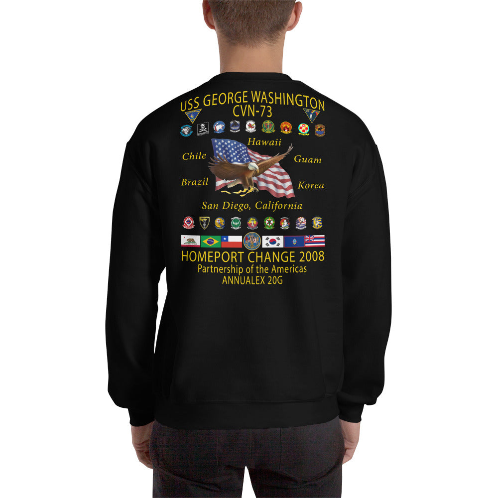 USS George Washington (CVN-73) 2008 Cruise Sweatshirt
