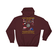 Load image into Gallery viewer, USS Ranger (CV-61) 1992-93 Cruise Hoodie - Map