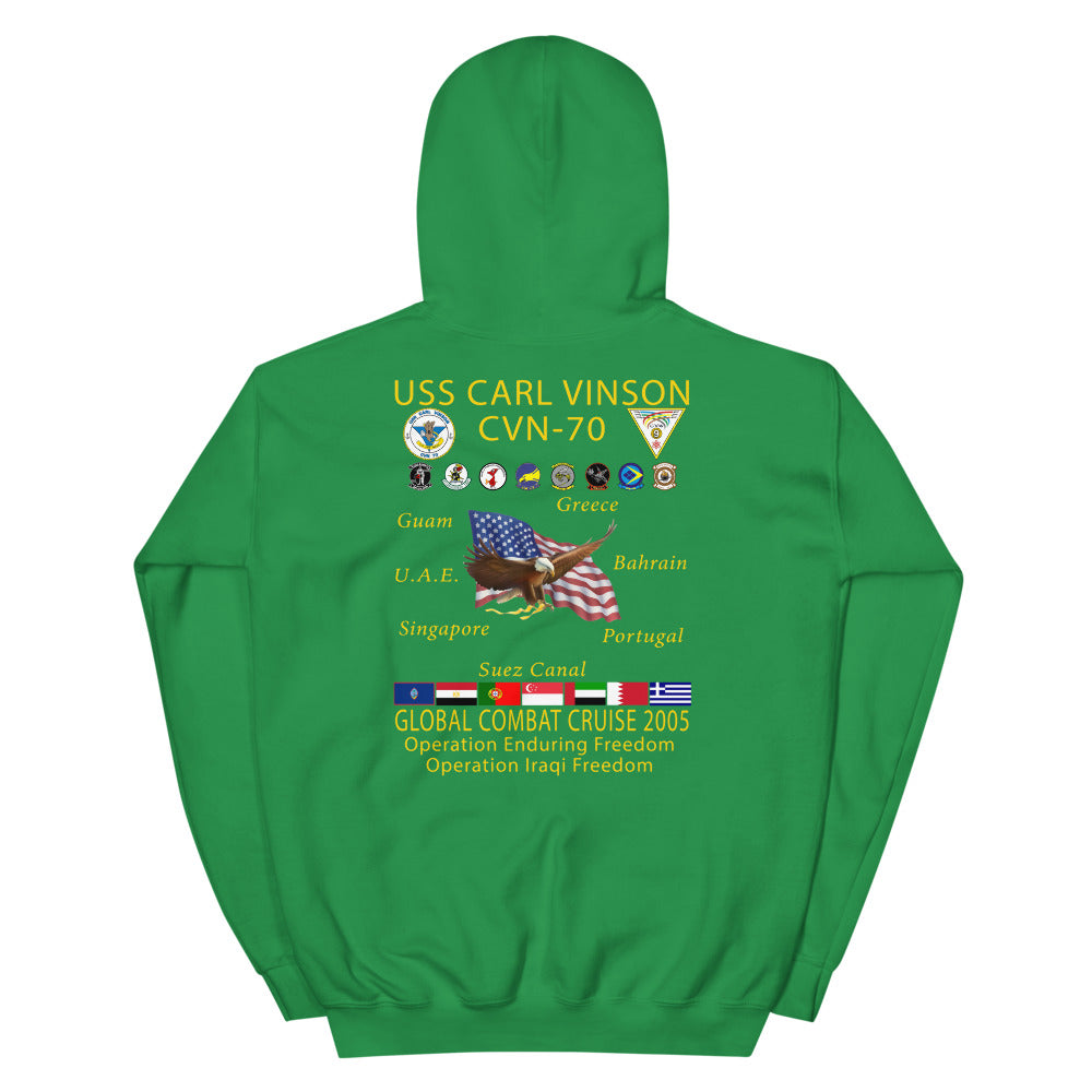 USS Carl Vinson (CVN-70) 2005 Cruise Hoodie