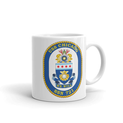 USS Chicago (SSN-721) Ship's Crest Mug