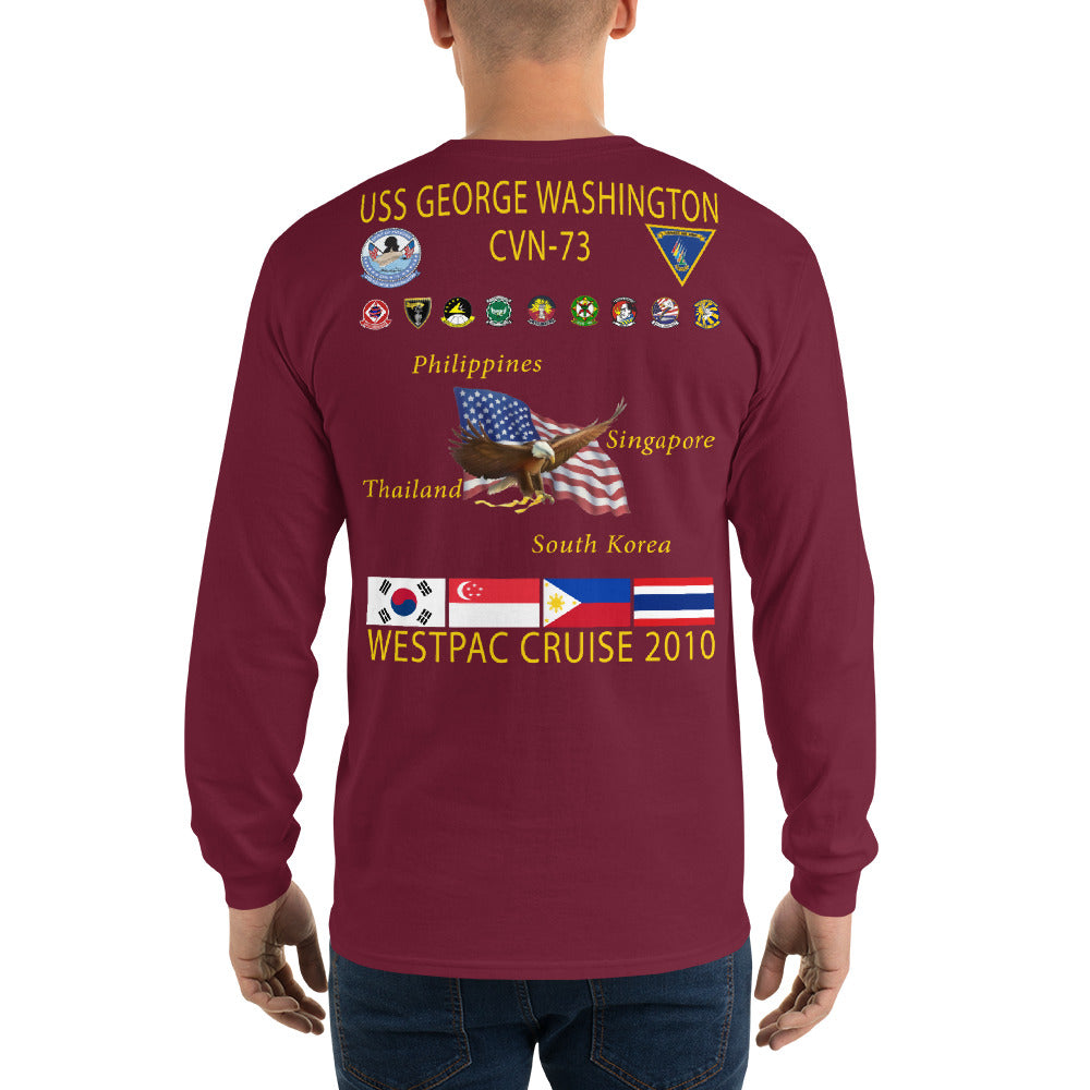 USS George Washington (CVN-73) 2010 Long Sleeve Cruise Shirt