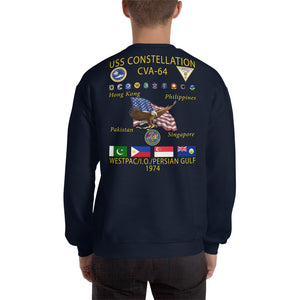 USS Constellation (CVA-64) 1974 Cruise Sweatshirt