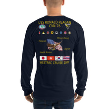 Load image into Gallery viewer, USS Ronald Reagan (CVN-76) 2007 Long Sleeve Cruise Shirt