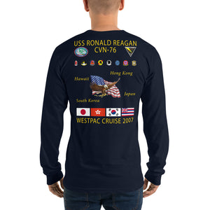 USS Ronald Reagan (CVN-76) 2007 Long Sleeve Cruise Shirt
