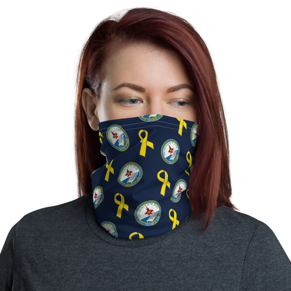 USS George H.W. Bush (CVN-77) Yellow Ribbon Neck Gaiter