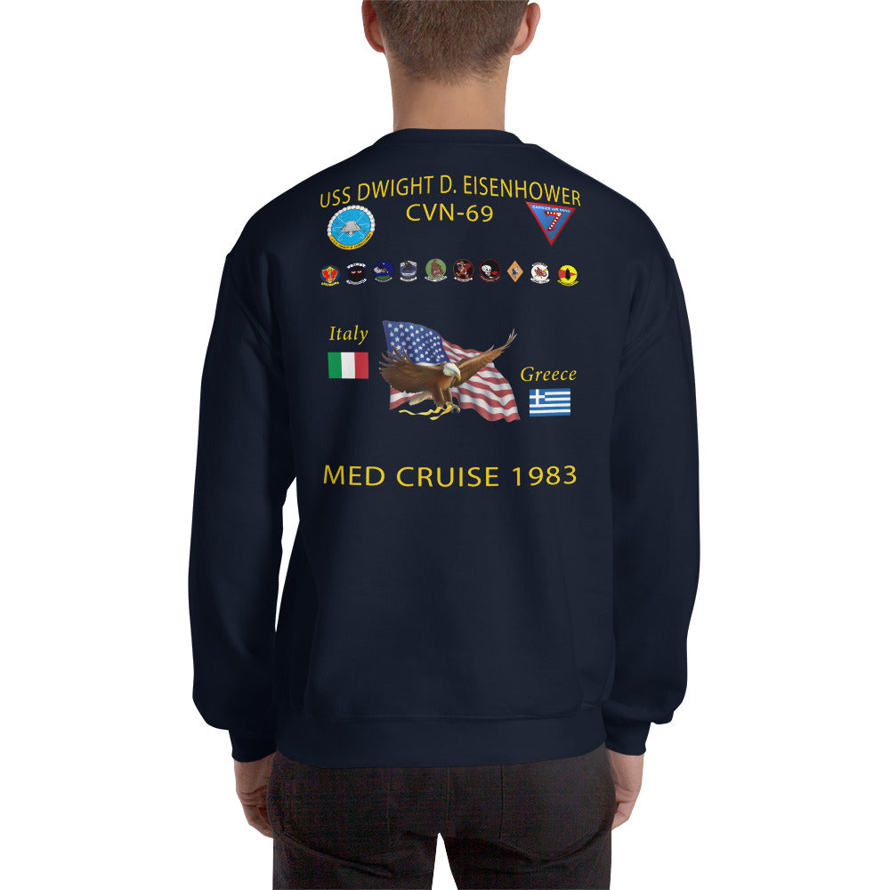 USS Dwight D. Eisenhower (CVN-69) 1983 Cruise Sweatshirt