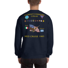 Load image into Gallery viewer, USS Dwight D. Eisenhower (CVN-69) 1983 Cruise Sweatshirt