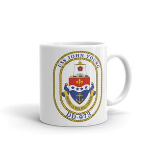 USS John Young (DD-973) Ship's Crest Mug