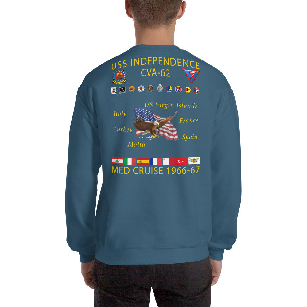 USS Independence (CVA-62) 1966-67 Cruise Sweatshirt
