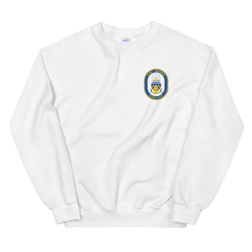 USS Dewey (DDG-105) Ship's Crest Sweatshirt