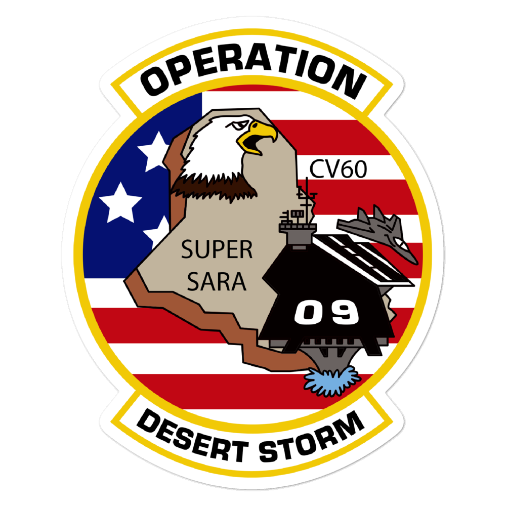 USS Saratoga (CV-60) Desert Storm Vinyl Storm